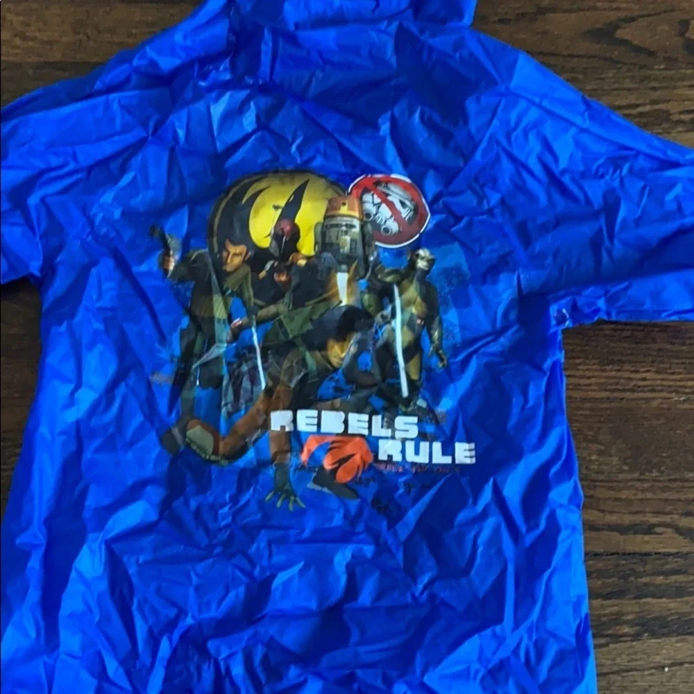 Star Wars button down rain poncho